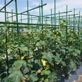 thumbnail image 6 of 70 Pcs 17.7" Metal Stakes Heavy-Duty Plant Trellises, Green Powder-Coated, Assemble 32/48/64/80+ Inch Height Steel Grid for Climbing Vegetables, 6 of 9