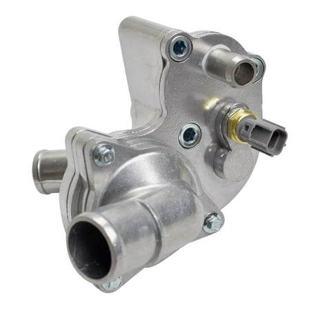 MITZONE Engine Coolant Thermostat Housing Assembly Compatible with 2002-2010 Ford Explorer Sport Trac V6 4.0L Mercury Mountaineer 198 Deg.F with Thermostat Gasket