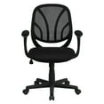 thumbnail image 6 of Flash Furniture Y-GO Office Chair™ Mid-Back Black Mesh Swivel Task Office Chair with Arms, 6 of 6