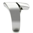 thumbnail image 4 of High polished (no plating) Stainless Steel Ring with No Stone for Women Minimalist Theme No Stone Stone Color Style TK516 Size 10, 4 of 4