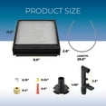 thumbnail image 4 of Pokin 4793 Humidifier Maintenance Kit Compatible with Aprilaire 550,558, Water Panel Model No. 10 Replacement Filter for Aprilaire 550 Series,550 Humidifier Part Acc, 4 of 7