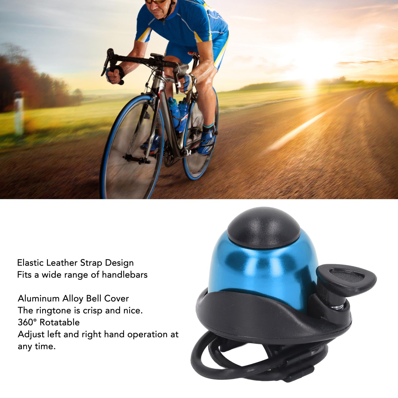 Cycling Bike Horn Bike Horn Cycling Alarm Bell Aluminum Alloy Scooter Horn Mountain Bike Rubber Band Bell Replacement Bicycle Accessories Walmart