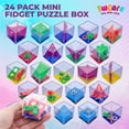 thumbnail image 2 of Juego de juguetes inteligentes Brain Teaser Puzzle Cubes, paquete de 24 unidades, para niños, 2 of 7