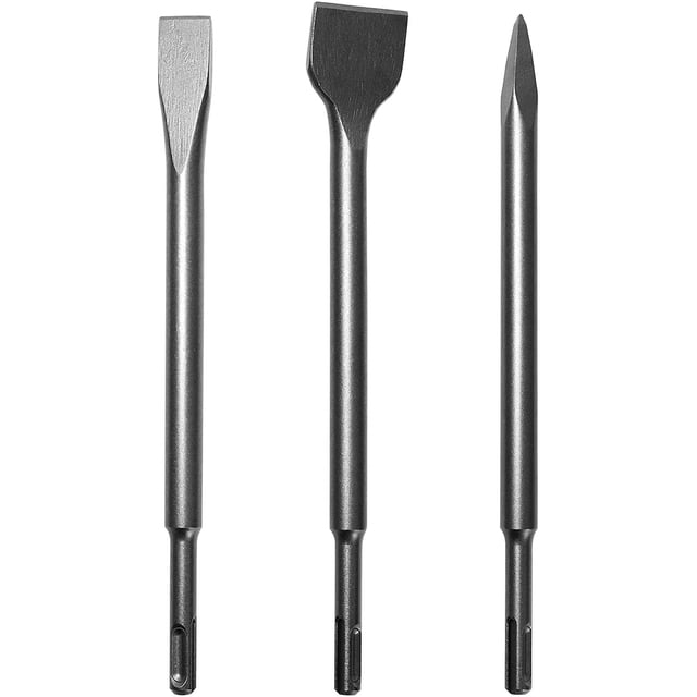 Juego de cinceles SDS-Plus para demolición y perforación con percusión en hormigón y mampostería