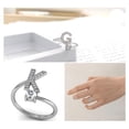thumbnail image 1 of VONKY Copper Capital Letter Open Ring Portable Adjustable Rings Indoor Outdoor Office Shopping Decorative Makeup Jewelry Gift K, 1 of 5