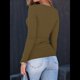 thumbnail image 5 of Camisas de Larga para Mujer, Blusas de Cuello Cuadrado, Blusas Básicas de Punto Acanalado, Conjuntos de Otoño, Ropa de Moda Color Matcha M, 5 of 8