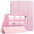 thumbnail image 1 of Funda para tablet FINTIE para iPad Air 11" con brillo y destellos rosa, 1 of 9