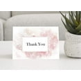thumbnail image 4 of Darling Souvenir White Pink Watercolor Thank You Card Wedding Thank You Card Greeting Cards With White Envelopes - 100 Pcs, 4 of 4