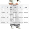 thumbnail image 4 of MLCDZ Girls Wide Leg Fleece Sweatpants Fall Winter Soft Elastic Waist Pants with Pockets Casual Lightweight Vacation School Uniform Trousers, 4 of 7