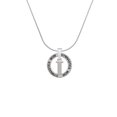 thumbnail image 2 of Delight Jewelry Silvertone Large Initial - I - Gymnastics Mom Ring Charm Necklace, 18", 2 of 4