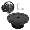 thumbnail image 3 of Adaptador De Volante, Negro, Seguro, Ajuste Perfecto, Adaptador De Volante De Carreras, Mano De Obra Exquisita, Firme Con Tornillos Para Volante PCD De 73 Mm, 3 of 7