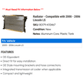 thumbnail image 2 of Radiator - Compatible with 2000 - 2006 Lincoln LS 2001 2002 2003 2004 2005, 2 of 2