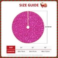 thumbnail image 4 of Kll Rose Red Glitter Christmas Tree Skirt ,Party Decorations Farmhouse For Christmas Decorations Holiday Party, 4 of 8