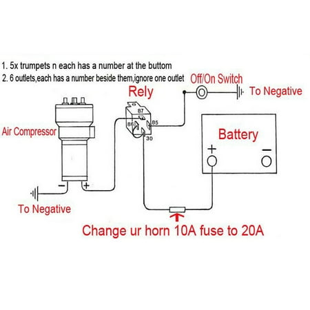 Air Horn Wiring Diagram - Fuse & Wiring Diagram
