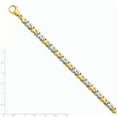 thumbnail image 2 of Bracelet Bicolore en Or Jaune et Blanc 14k 7.25mm Poli Longueur 8.25 Pouces, 2 of 2