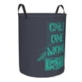 thumbnail image 7 of ZICANCN Laundry Basket Organizer, Game Mode Slogan Print Gray Collapsible Hamper for Bathroom Bedroom Laundry Room, Small Size, 7 of 7