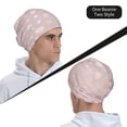 thumbnail image 6 of Logiee Rose Gold Abstract Spots 1 Print Unisex Knit Beanie for Men Women Winter Hat,Beanies Skull Caps, 6 of 7