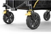 Gorilla Carts Collapsible Wagon Cart - 7 cu ft Bed, 150 lb Load Rating - 4-Pack, Black