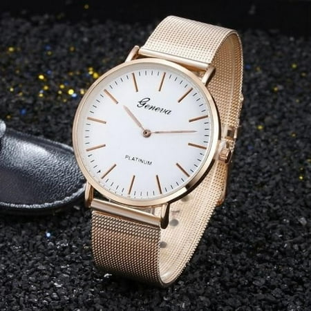 Pop Cheap Luxury Fashion bracelet Geneva Women´s Crystal Stainless Steel Quartz Analog Wrist Watch