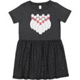 thumbnail image 3 of Inktastic Ten Pins for Bowling Girls Toddler Dress, 3 of 5