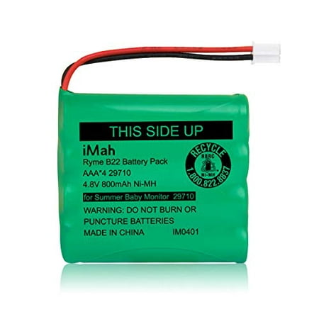 Replacement 29580-10 Battery for Summer Infant Baby Monitor 29580 29590 29610 29620 29630 29710 29740 29790 29940 36014 36034 Ni-MH AAA Size 4.8V