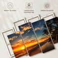 thumbnail image 6 of Elephant Stock Punta Cana Beach Sunrise Wall Art - Horizontal Multi Panel Canvas - Living Room Wall Decor - Beach Multi Panel - Orange And Blue Decor - 68" x 42", 6 of 8
