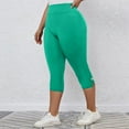 thumbnail image 6 of cfhntfmh Womens Summer Plus Size Capri Legging Crop Tights Workout Capri Yoga Lounge Pants, 6 of 7