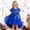Blue, variant on Dresses for Girls Floral Birthday Dress Kids Fancy Dress for Girls 7-8 Years