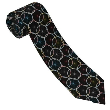 Ties for Men - Bike wheel colorful Mens Ties Neck Ties Mens, Classic Formal Men's Neckties for Business Wedding