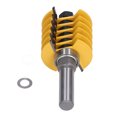 thumbnail image 3 of Finger Joint Milling Cutter, Professional Industrial Grade Finger Joint Router Bits 1-13/16in Diameter 2 Teeth  For Softwood For Manual Drawers, 3 of 8