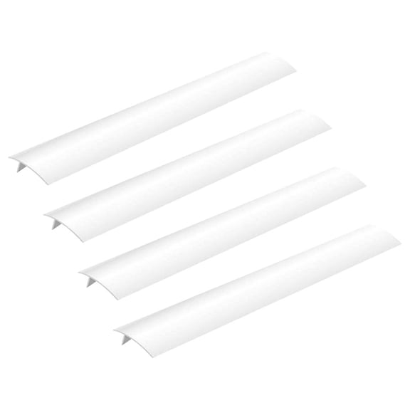 HEMOTON 4-Pack White Stove Gap Covers, Sealing Strips for Kitchen Stove, 53.5 x 5.6 cm, and Easy to Install