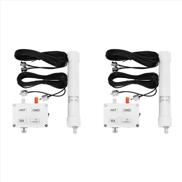 2X Activo Antena 10Khz A 30Mhz Mini Whip Hf Lf Vlf Vhf Sdr Rx Con Cable Portátil