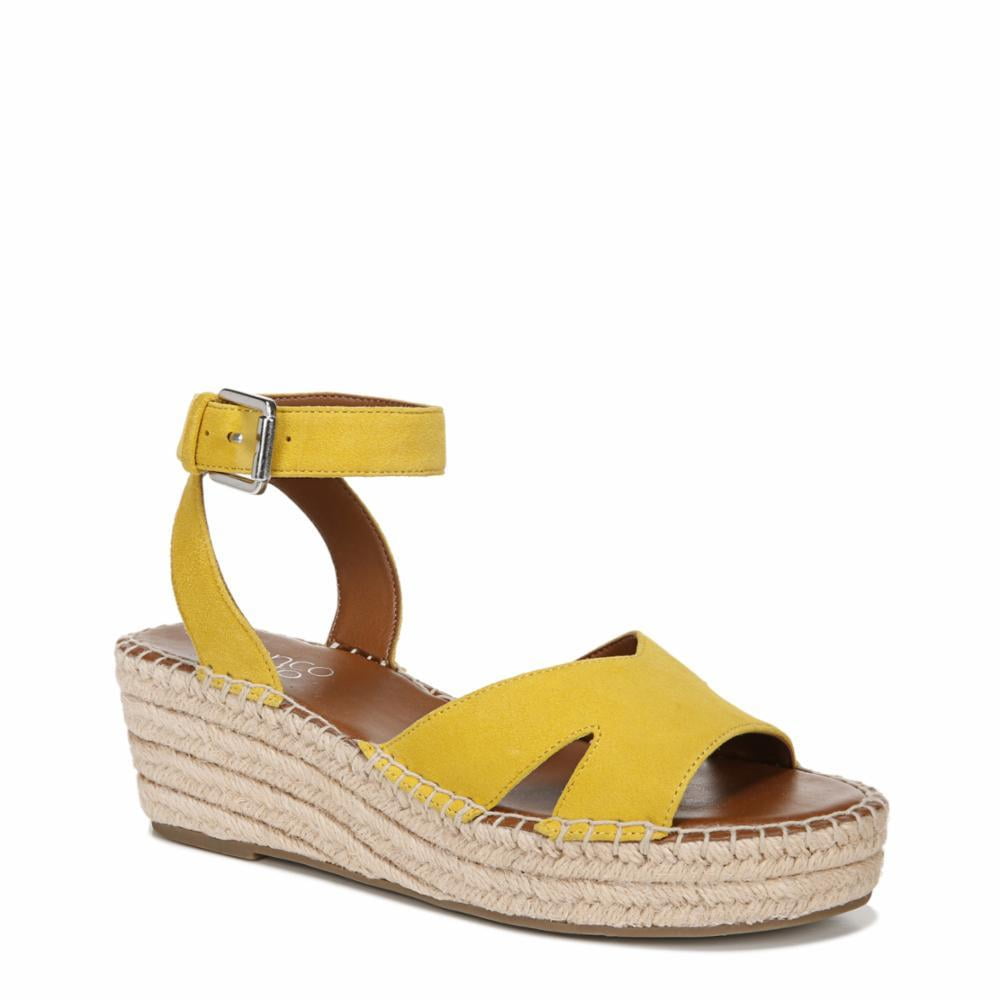 franco sarto yellow wedge