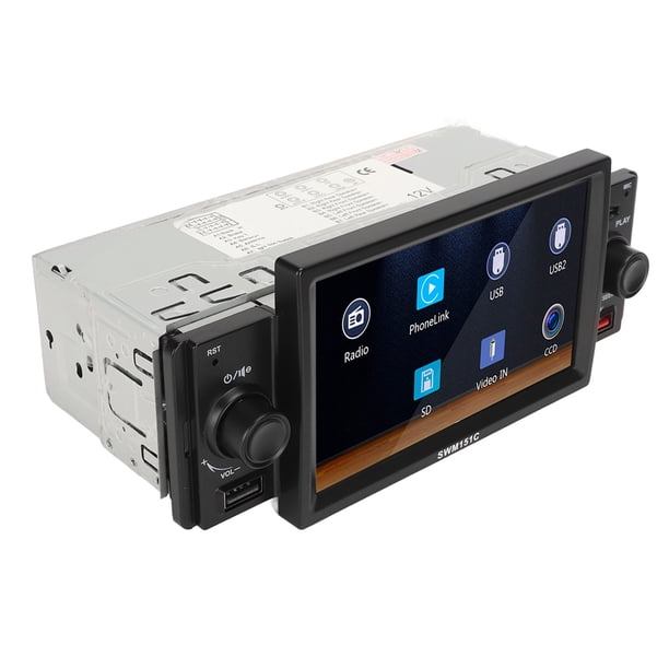 Reproductor MP5 ANGGREK para automóvil con cámara de respaldo de 12 LED