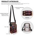 thumbnail image 6 of HELLHERO Adjustable Shoulder Strap Crossbody Bags Polyester, Trendy Shoulder Bag, Hummingbird Floral Pattern, 6 of 7