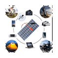 thumbnail image 1 of 5W 12V Polysilicon Solar Panel Outdoor Portable Waterproof Charging Panel with Clips Can Charge 9-12V Battery, 1 of 7