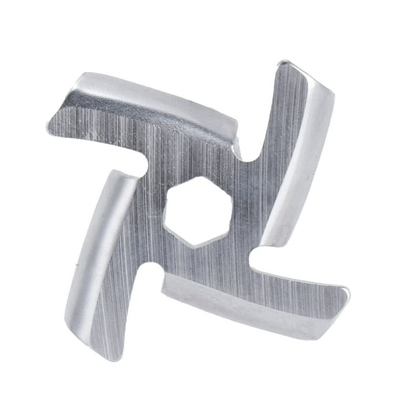 Electric Grinder Blade Stainless Steel Cross Grinding Disc Replacement Accessories Food Grinding Blade Stainless Steel Cutter Change Size 5 Meat grinder Vertical Mixer Accessories