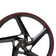 thumbnail image 4 of Rin Delantero Roda Filo Rojo Negro Italika FT 180 FT 200, 4 of 4