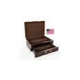 thumbnail image 4 of American Chest F02M Grandeur Sculptured One Drawer Flatware Chest- Mahogany, 4 of 4