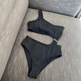 thumbnail image 4 of Lopeceal Women's O-Ring Cutout One Piece Swimsuit High Cut Bathing Suit One Shoulder Tummy Control Modest Coverage Swimwear, 4 of 4