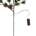 thumbnail image 6 of Northlight Lighted Berry and Pinecone Christmas Pine Spray - 29" - Warm White, 6 of 7