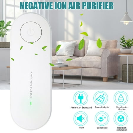 

RELAX DREAM Portable Air Purifier Anion Air Filter Intelligent Household Air Freshener Ionizer Cleaner Quiet and Energy-saving Smoke Remover Plug and Play for Bedroom Home Office