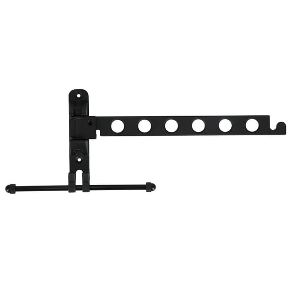 ATTOE Wall Mounted Clothes Rack Folding Left Right 180° Swing Garment Hanger Drying Rack for Home Hotel-0813