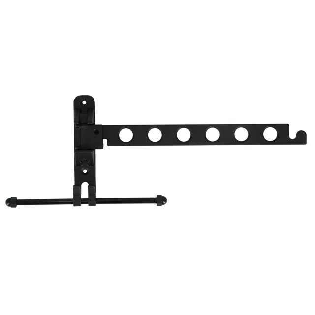 ATTOE Wall Mounted Clothes Rack Folding Left Right 180° Swing Garment Hanger Drying Rack for Home Hotel-0813