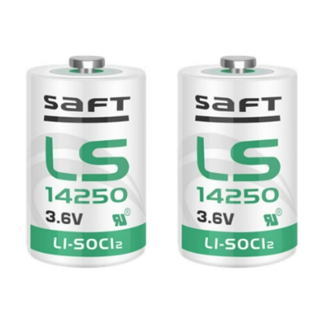 Paquete de 2 baterías JOZELNK LS14250, 3,6 V, 1/2 AA, tamaño 2