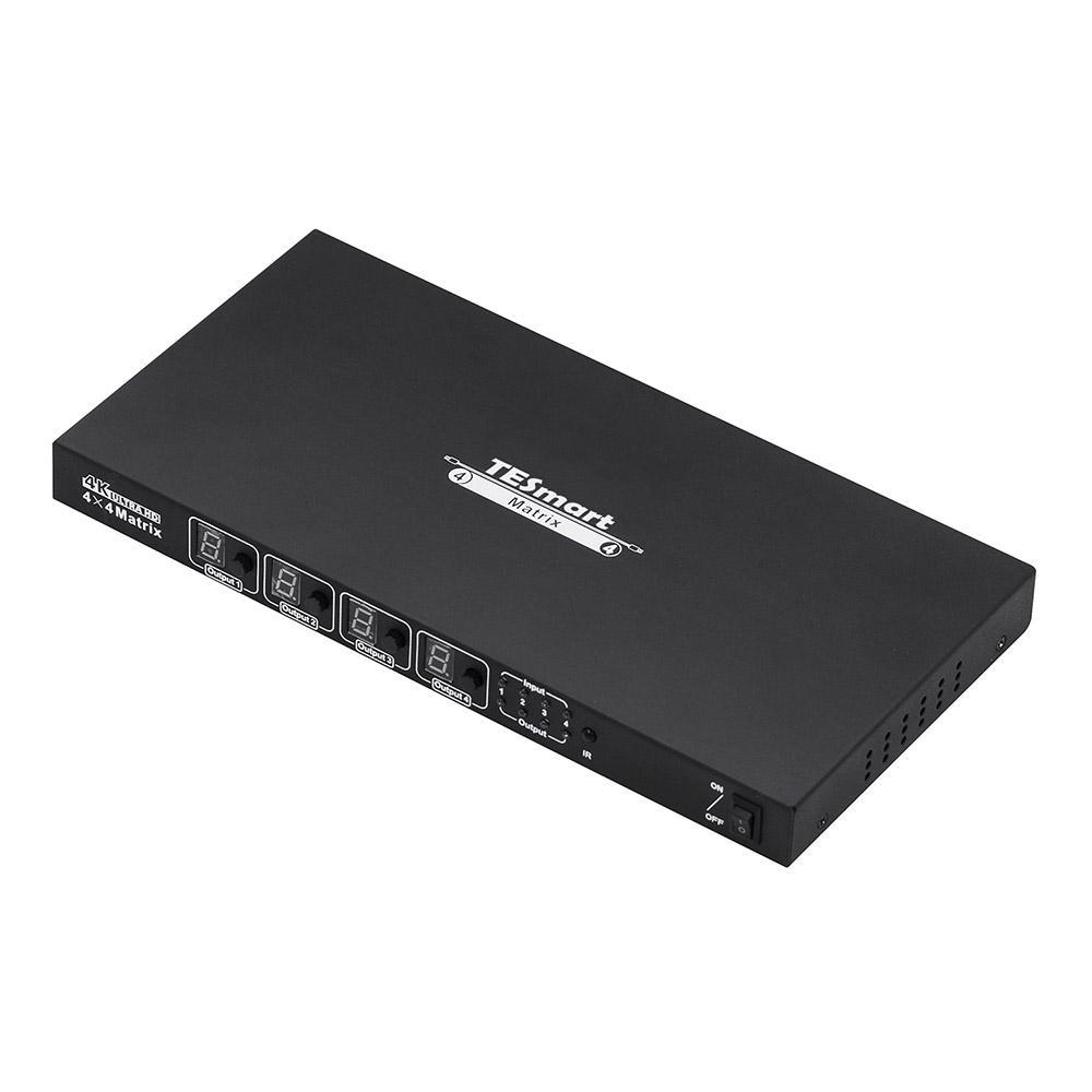 HDMI Matrix Video Switcher – 4x4 – 4K HDMI 1.4 – Control Switcher with Remote, IP, Ethernet Port, RS232 - image 2 of 5