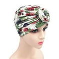 thumbnail image 2 of EnJoCho Women's Casual Head Hat Cancer Head Hat Cap Ethnic Boho Floral Hair Cover Wrap Turban Headwear Turban Cap, 2 of 2