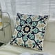 thumbnail image 1 of Funda de almohada floral bordada | Funda de cojín decorativa para sofá, sillón o sala de estar | Funda de almohada de lino con cremallera invisible, 1 of 6