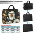 thumbnail image 2 of ZICANCN Laptop Case 14 inch, Fantasy Flower Work Shoulder Messenger Business Bag for Women and Men, 2 of 9