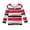 Red, variant on REDARER Boys and Girls Striped Print Neck Long Sleeve Cotton Polo Shirt Kids Casual Basic Layering Top,5-6 Years